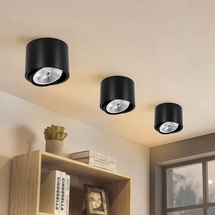 Oprawa Natynkowa Sufitowa AR111 TUBA LED GU10 Lampa Plafon Lampa Do