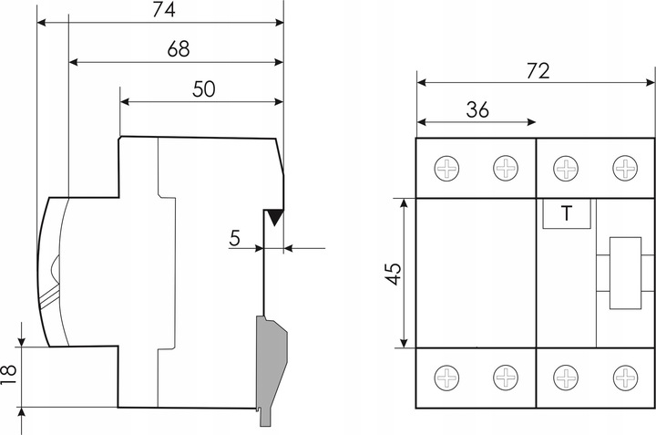 WYŁĄCZNIK RÓŻNICOWO-PRĄDOWY RÓŻNICÓWKA 25A 30mA 3F