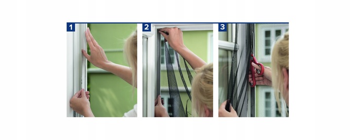 TESA STANDARD Moskitiera na okno - Siatka okienna na rzep 1,3 x 1,5m