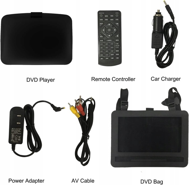 PRZENOŚNY ODTWARZACZ DVD 9,5'' SENDERS USB