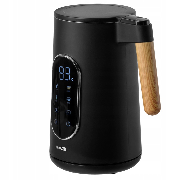 CZAJNIK ELEKTRYCZNY BEZPRZEWODOWY 1,7l 2200W CZARNY REGULACJA