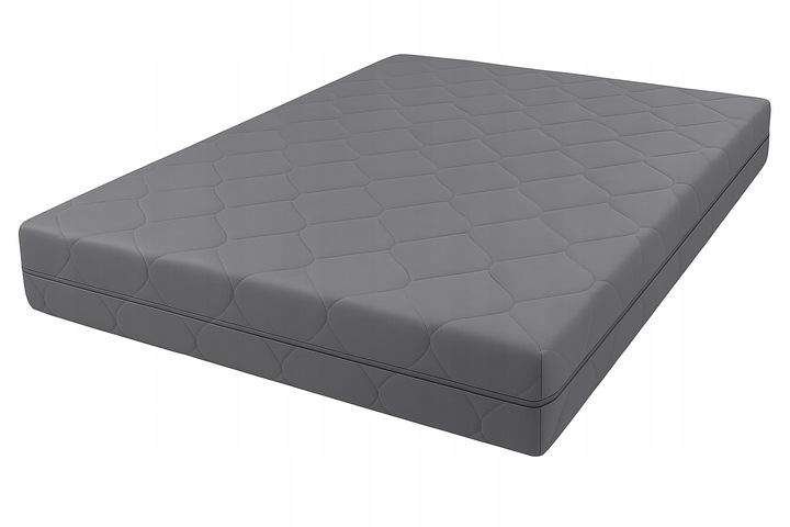 Pokrowiec na materac pikowany grafit szary zamek 140x200 MIKROFIBRA