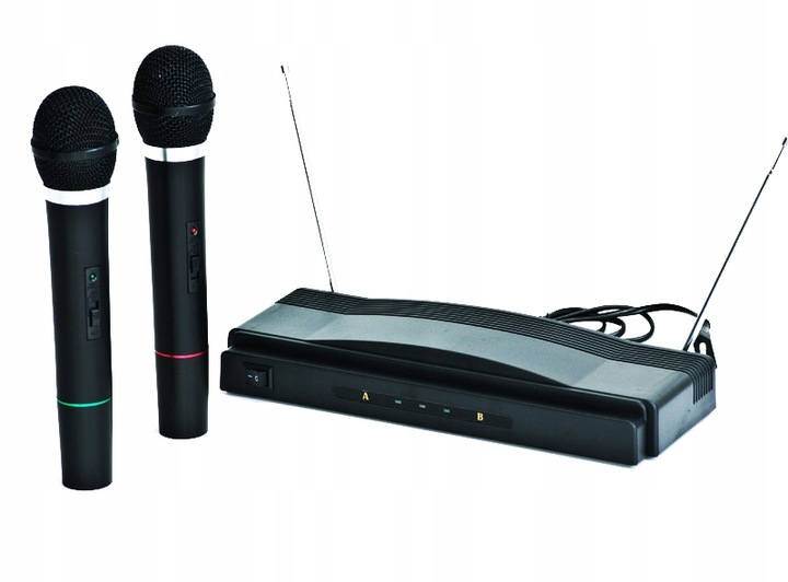 PRZENOŚNA KOLUMNA GŁOŚNIK KARAOKE BLUETOOTH +2 MIKROFONY BEZPRZEWODOWE