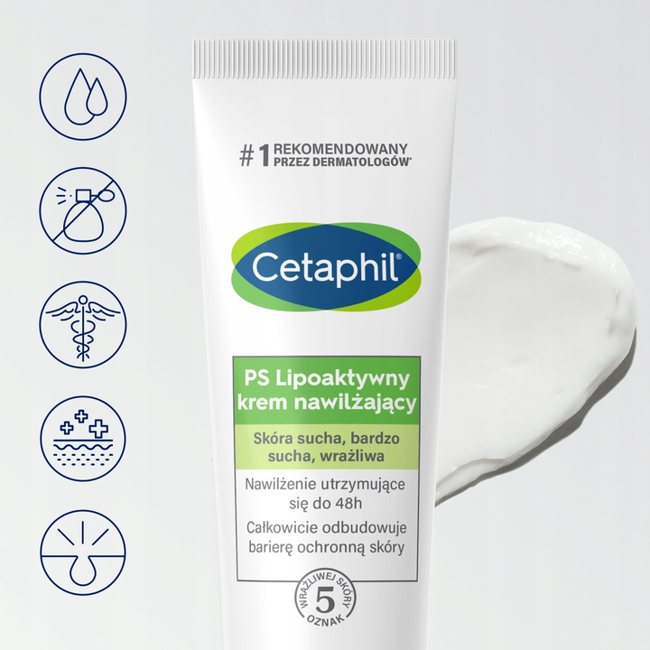 Zestaw Cetaphil EM Emulsja micelarna 500 ml i krem PS