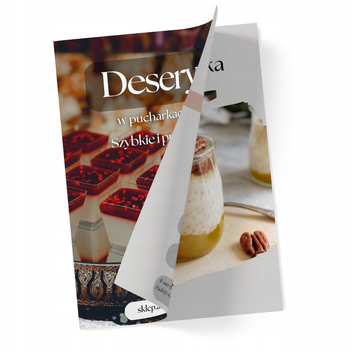 Pucharki Kwadratowe do Deserów 120ml 50szt na Przekąski Desery Pojemniki