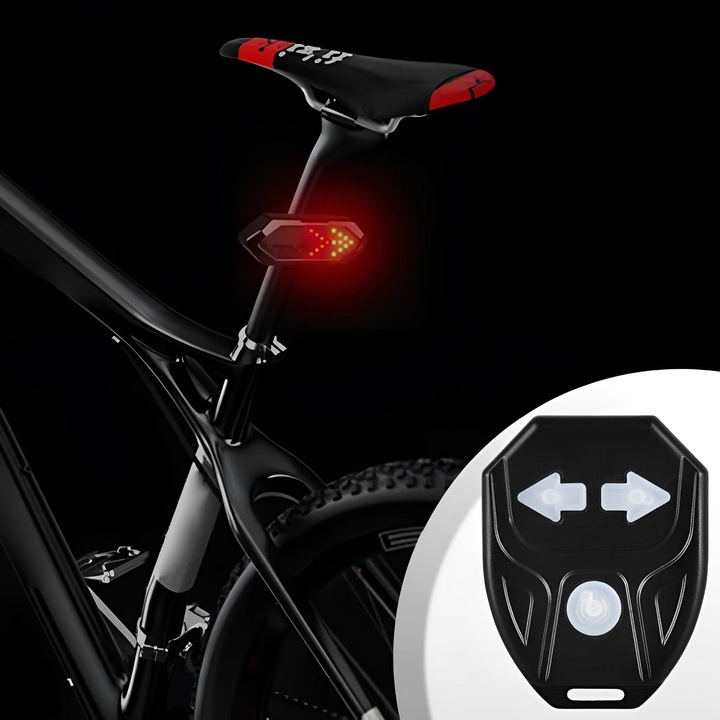 MOCNA LAMPKA ROWEROWA TYLNA KIERUNKOWSKAZY ROWEROWE ŚWIATŁO TYŁ LED USB