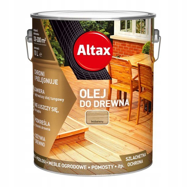 Altax Olej do Drewna Bezbarwny 10L