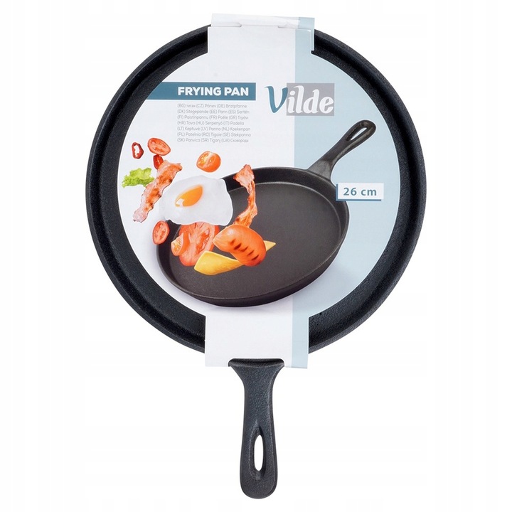 Patelnia ŻELIWNA do smażenia naleśników placków omletów jajek tortilli