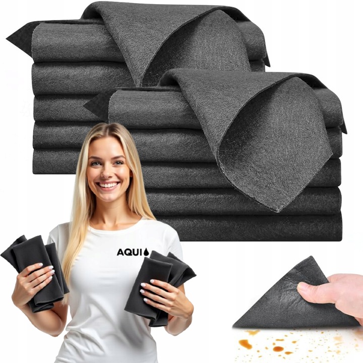 MAGICZNA ŚCIERECZKA SZMATKA ŚCIERKA DO SZYB OKIEN BEZ SMUG 30x40CM X 8SZT