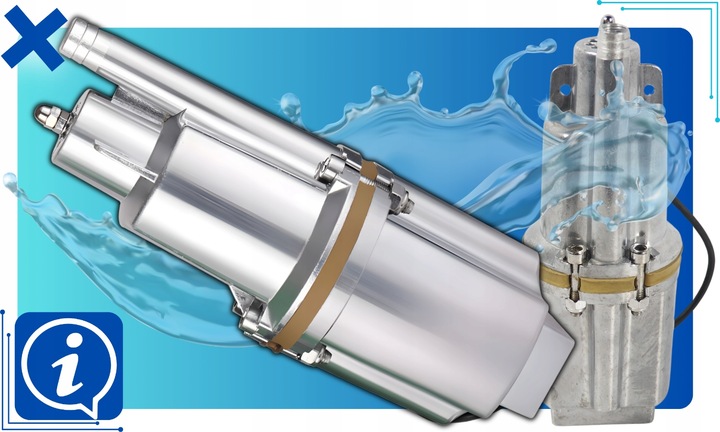 POMPA DO WODY CZYSTEJ I BRUDNEJ STUDNI ZANURZENIOWA GŁĘBINOWA RUSKA