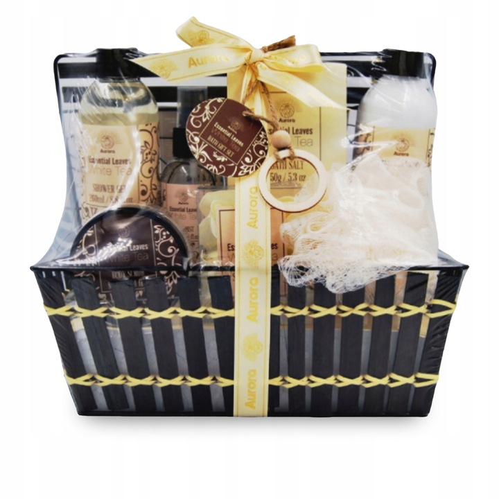 Aurora DZIEŃ BABCI Zestaw 7 Kosmetyków w Koszyku Biała Herbata NA PREZENT