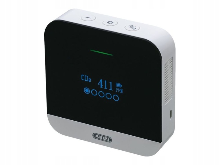 ABUS Monitor dwutlenku węgla CO2 miernik jakości powietrza AirSecure