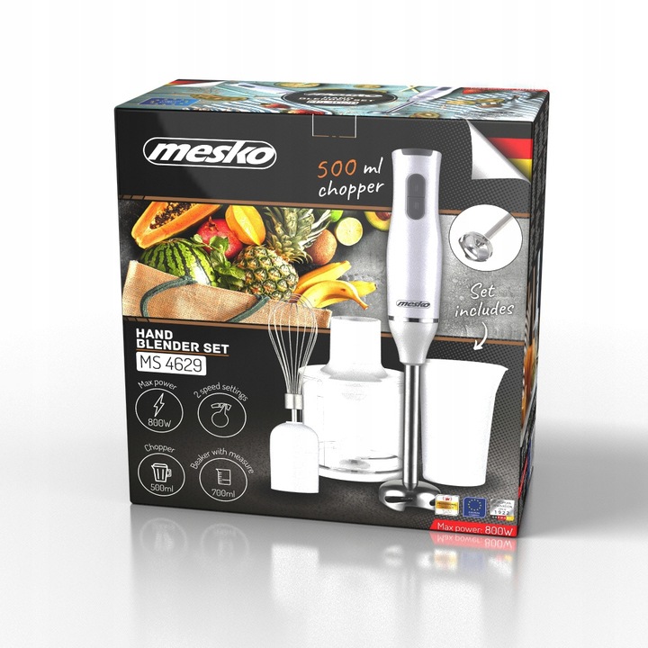 BLENDER RĘCZNY MIKSER WIELOFUNKCYJNY Rozdrabniacz Trzepaczka Turbo