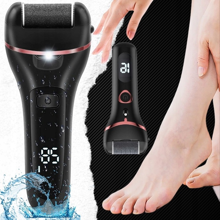 PILNIK DO STÓP MEGA ZESTAW DO PIĘT PILNICZEK ELEKTRYCZNY LED + NASADKI 15w1