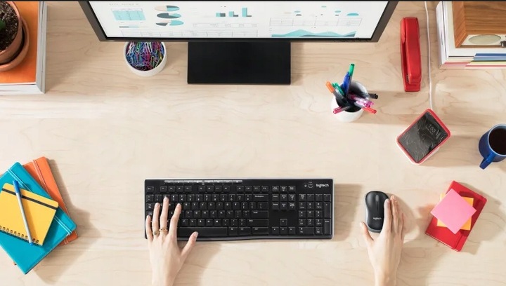 ZESTAW BEZPRZEWODOWY KLAW+MYSZ LOGITECH MK270