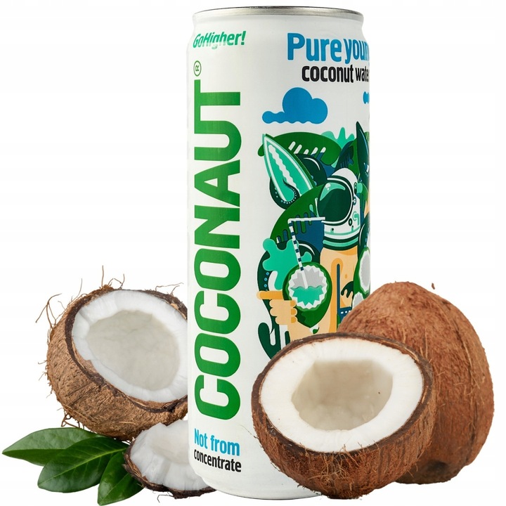 Woda Kokosowa Niegazowana Coconaut Puszka 320 ml W ZESTAWIE TANIEJ 10x szt