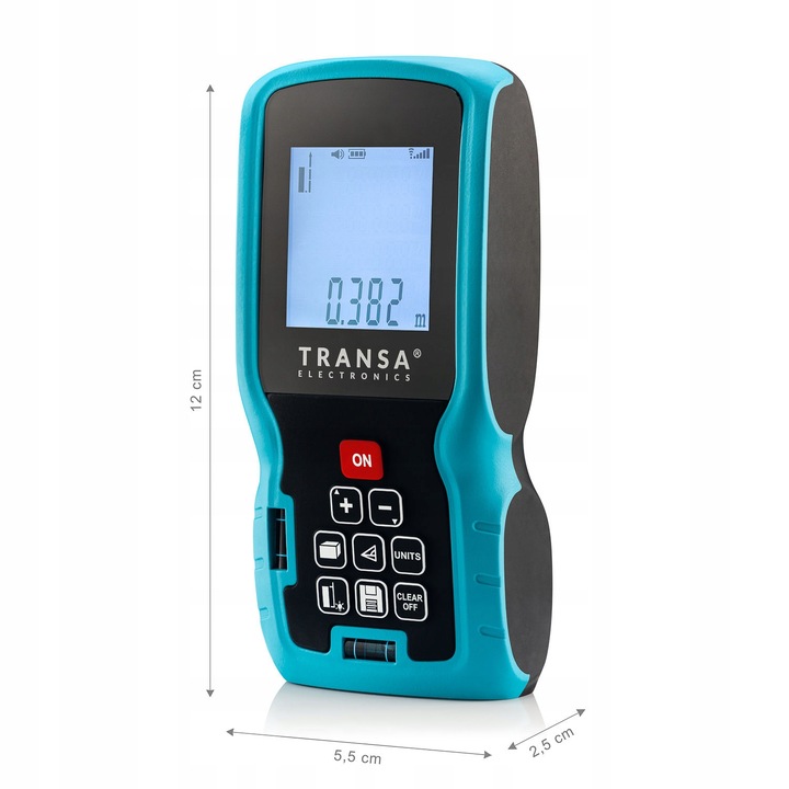 Dalmierz laserowy Cyfrowy miernik odległości Transa Electronics 60M