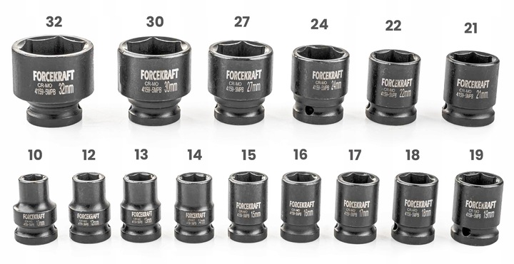 NASADKI UDAROWE ZESTAW NASADEK UDAROWYCH W KASETCE 15 ELEMENTÓW 1/2''