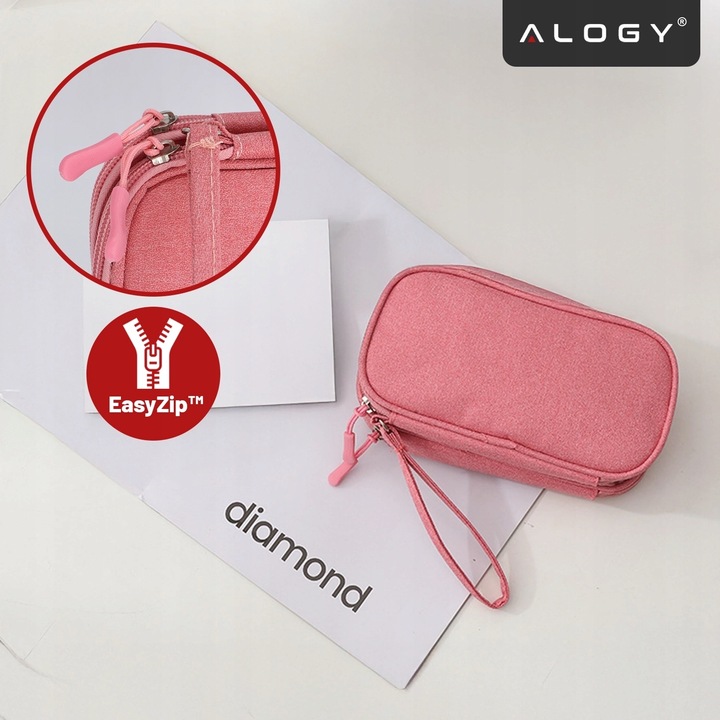 ORGANIZER PODRÓŻNY TORBA ETUI NA KABLE I ŁADOWARKI , DYSK , POWER BANK