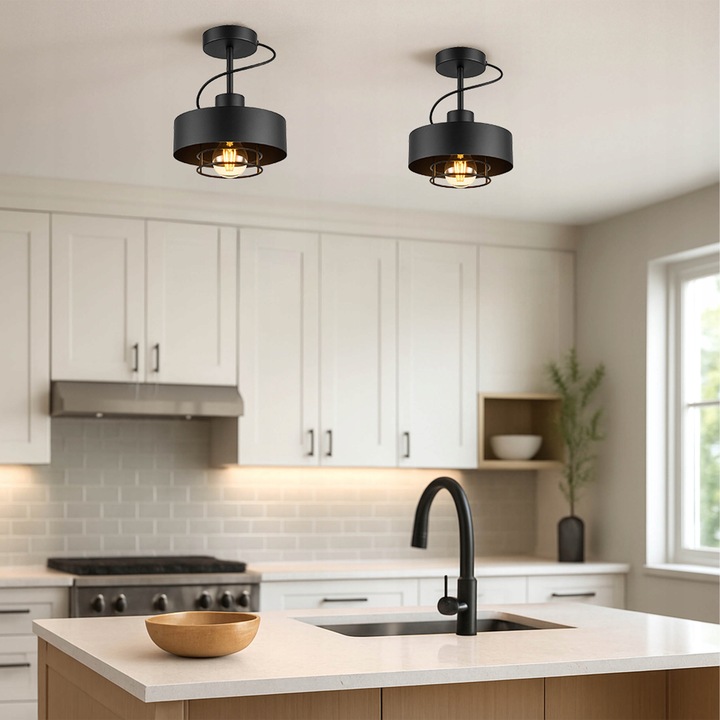 LAMPA SUFITOWA LED Wisząca PLAFON ŻYRANDOL LOFT EDISON LED E27