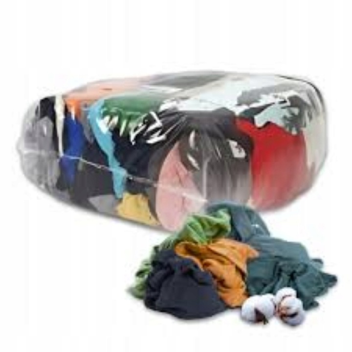 CZYŚCIWO CIĘTE KOLOR BAWEŁNIANE EXTRA CHŁONNE SZMATY 10KG DO WARSZTATU