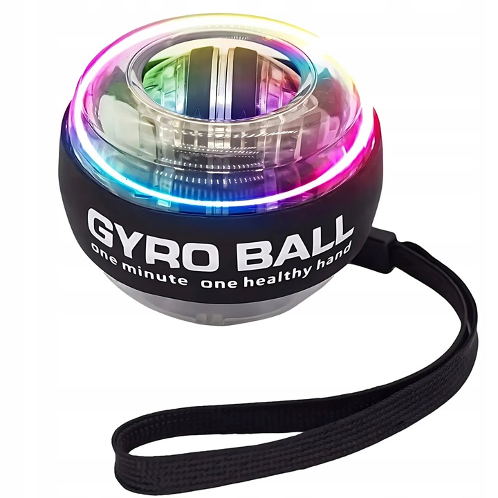 Powerball Kula Żyroskopowa Licznik LED do ćwiczeń nadgarstka Ściskacz RGB