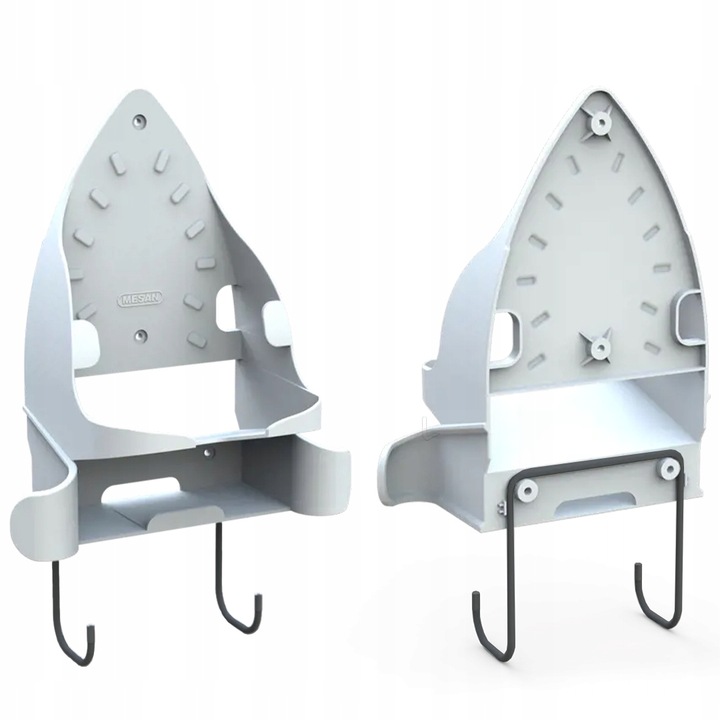 Uchwyt ścienny do żelazka i deski do prasowania, wieszak IRONIX biały