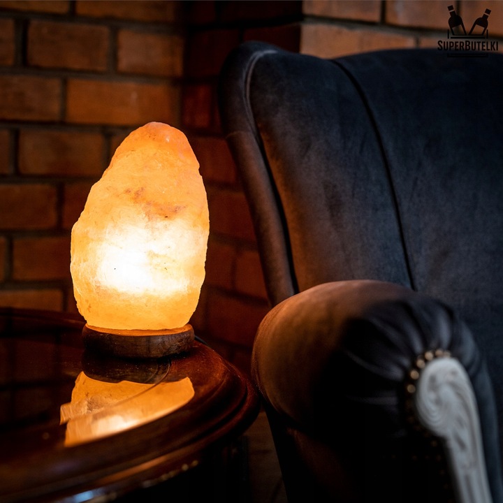 LAMPA SOLNA 3-5 kg sól himalajska JONIZATOR LAMPKA NOCNA Z SOLI NATURALNA