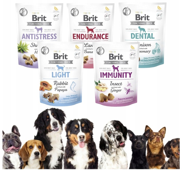 Przysmaki dla Psa Brit Care Functional Snack Mix Zestaw 150g 5szt