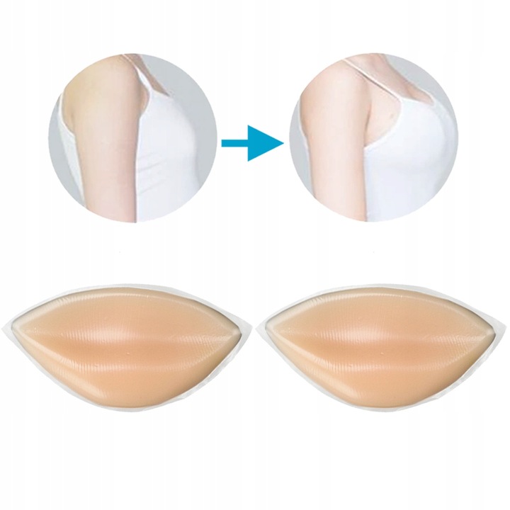WKŁADKI DO BIKINI STANIKA PUSH UP SILIKON WYMIENNE MODELUJĄCE POWIĘKSZAJĄCE