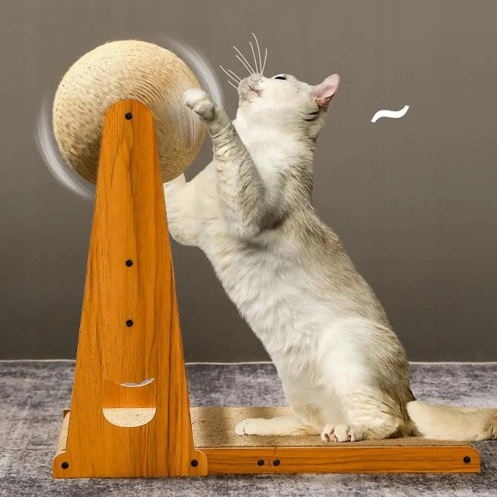 Drapak dla kota zabawka ruchoma kula do drapania 35 x 20 x 39 (F093)