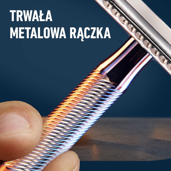 King C Gillette Double Edge, maszynka do golenia z metalową rączką