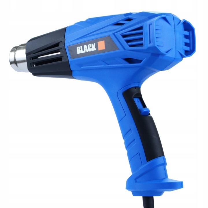 OPALARKA ELEKTRYCZNA 2 BIEGI 4 DYSZE 600C 2000W MOCNA ZESTAW BLACK