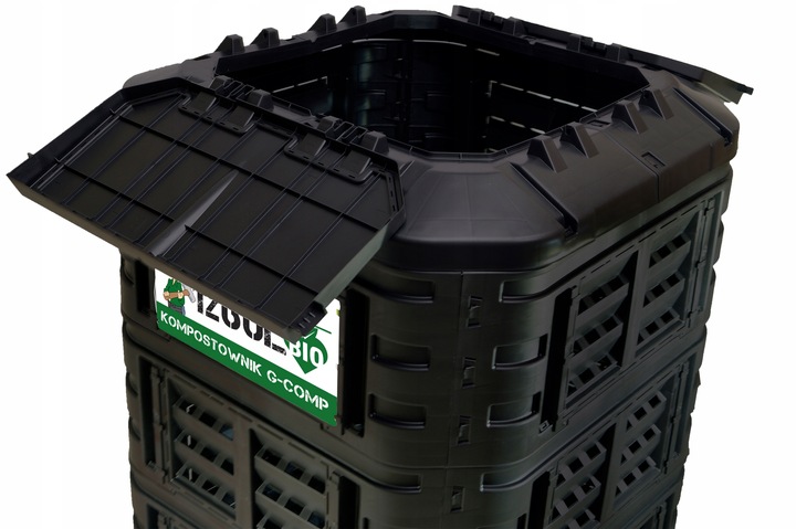 KOMPOSTOWNIK MODUŁOWY 1260L CZARNY G-COMP POLSKI