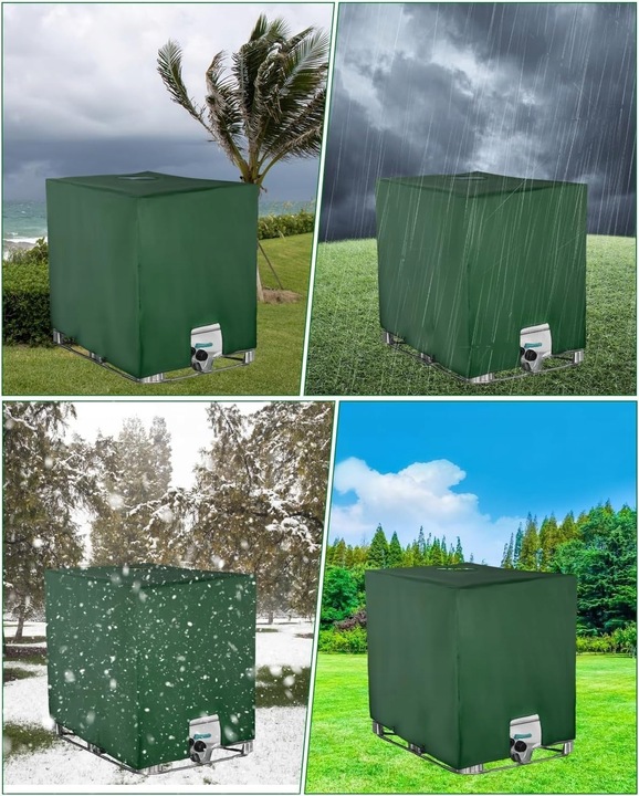 POKROWIEC OCHRONNY OSŁONA ZBIORNIKA NA WODĘ PYŁOSZCZELNA DLA MAUZER 1000L