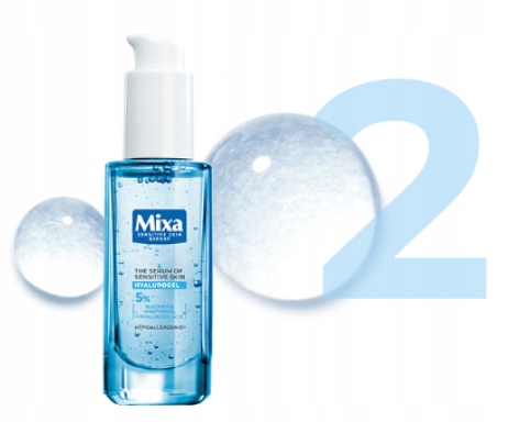 Mixa Hyalurogel Serum Do Twarzy Do Skóry Wrażliwej Z Kwasem Hialuronowym