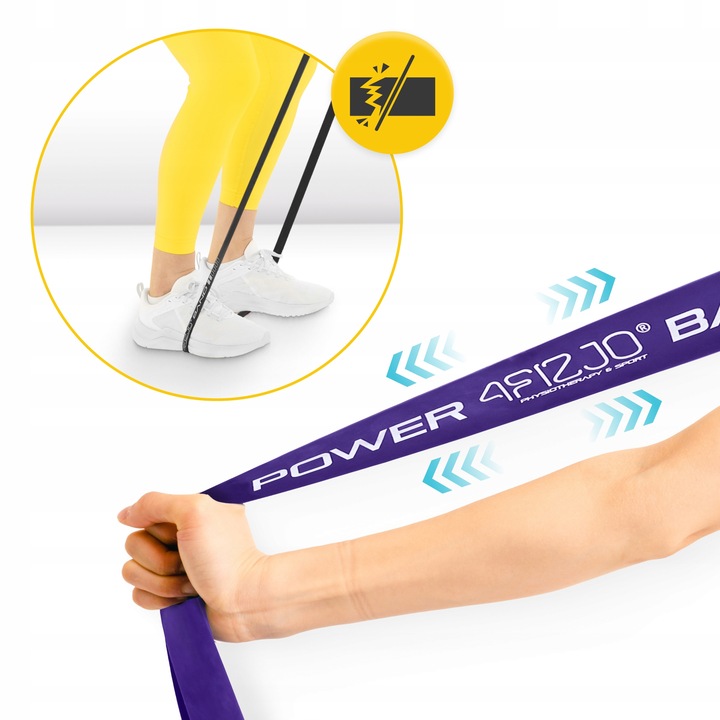 GUMY TAŚMY OPOROWE POWER BAND DO ĆWICZEŃ TRENING FITNESS ZESTAW 5 szt.