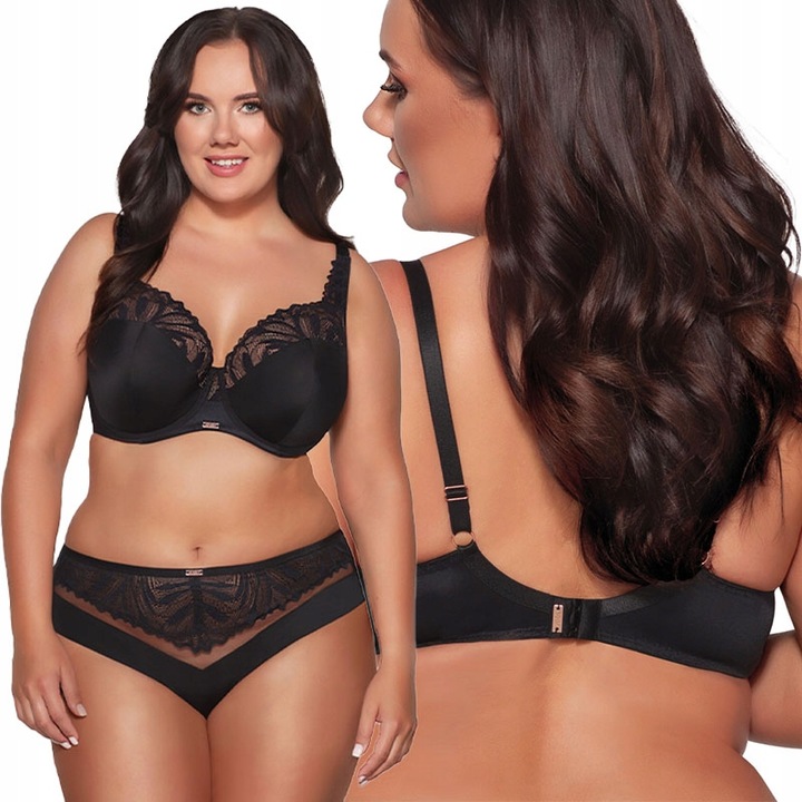 Biustonosz półusztywniany Ava 2105 czarny 80G