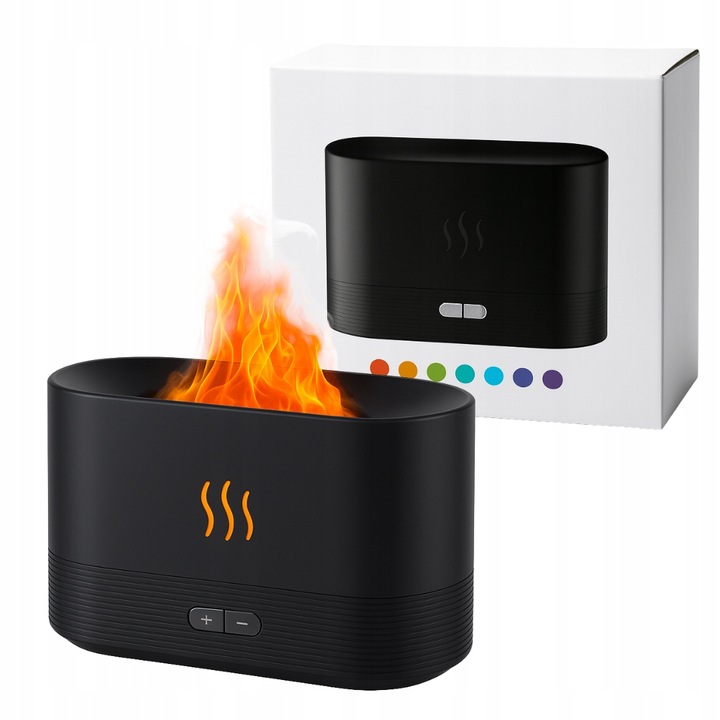 Nawilżacz powietrza Dyfuzor olejków Aromatyzer Z EFEKTEM PŁOMIENIA