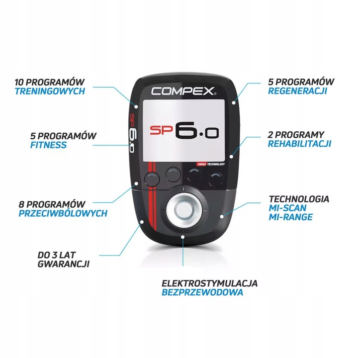 Elektrostymulator Compex SP 6.0 - PROMOCJA