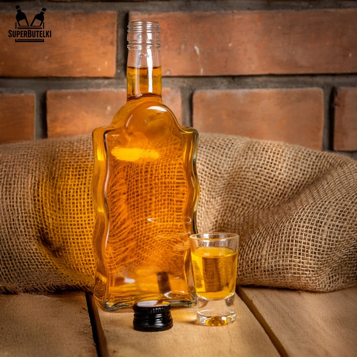 5x BUTELKA SZKLANA na NALEWKI WINO SOK LIKIERY BIMBER FALA 500 ml 0,5 L