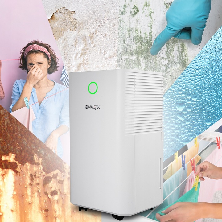 CICHY OSUSZACZ POWIETRZA POCHŁANIACZ WILGOCI 12L/24H + WiFi + TIMER