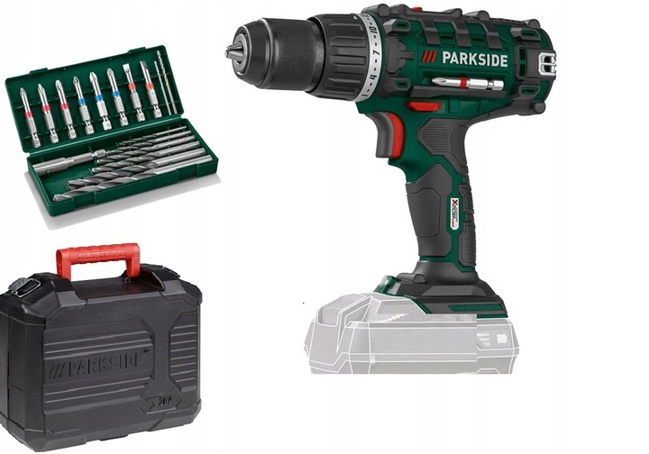 Wiertarko wkrętarka x20v PARKSIDE PABS 20-Li 20V Akumulator Ładowarka