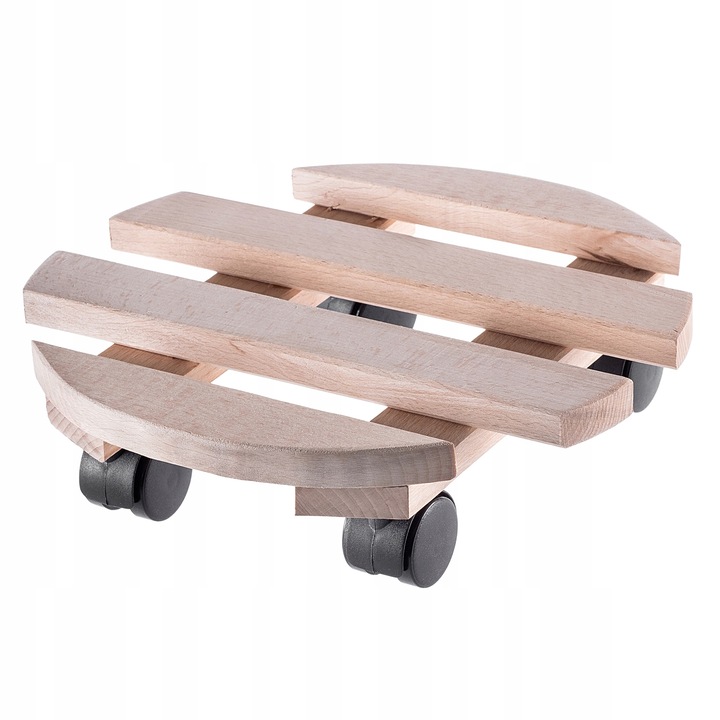 PODSTAWKA POD DONICZKĘ DONICĘ NA KÓŁKACH DREWNIANA OKRĄGŁA PODEST 30