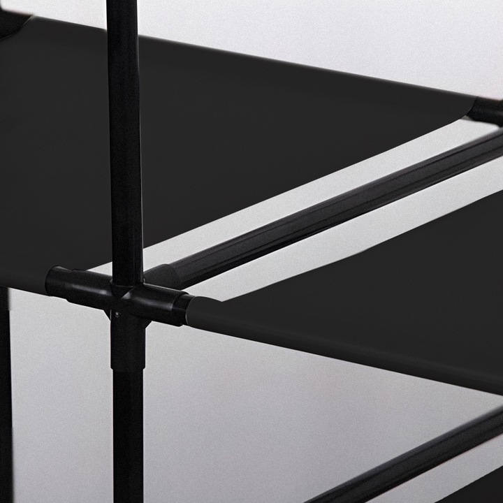 Wieszak na Ubrania Stojący Stojak Loft Czarny Wieszaki Podłogowy