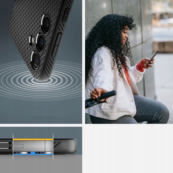 Etui Spigen Liquid Air Galaxy S25 Matte Black