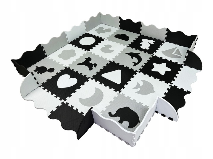 MATA EDUKACYJNA PUZZLE PIANKOWE GRUBA PIANKOWA MATA EDUKACYJNA KOJEC XXL