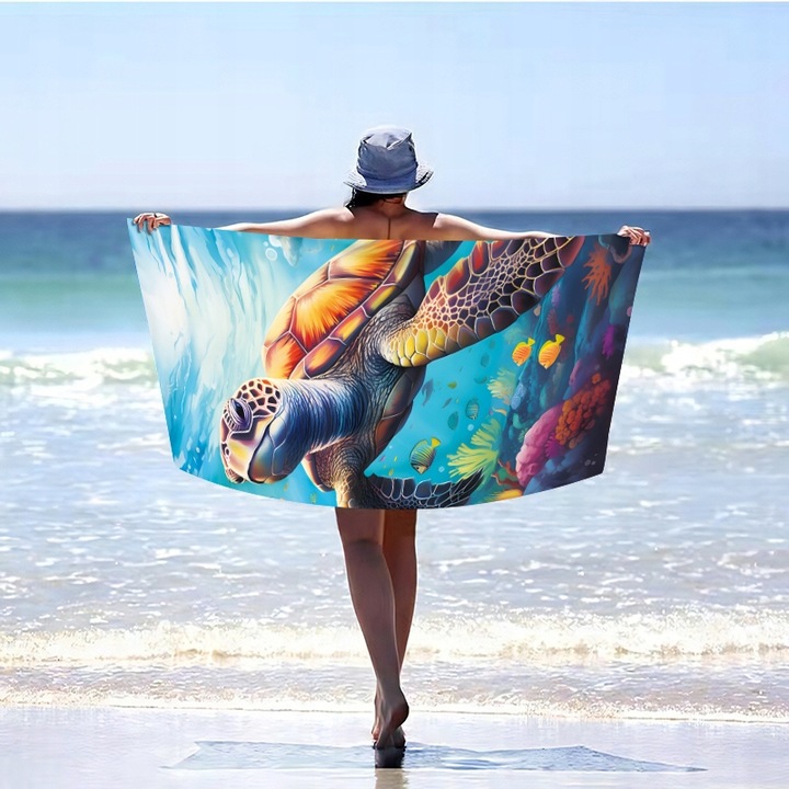 RĘCZNIK PLAŻOWY DUŻY KĄPIELOWY SUMMER RĘCZNIKI 100X180 XXL