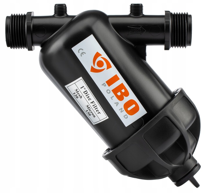 FILTR DYSKOWY ANTYPIASKOWY DO WODY POMPY HYDROFORU NAWADNIANIA 1" CAL