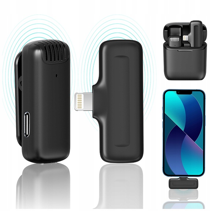 Pojemnościowy Bezprzewodowy Mikrofon Krawatowy ULANZI J11 Lightning